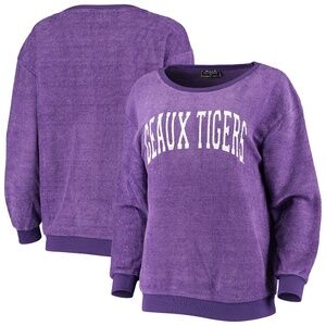Gameday Couture Waffle Knit LSU Sweatshirt - Purple, XL